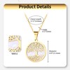 Aroncent Womens Tree of Life Necklace: Gold Mother of Pearl