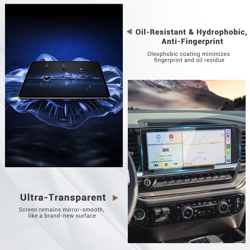 3 Pack Screen Protector for Silverado 2022 2023 2024 2025