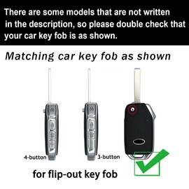 ontto Key Fob Case Fit for Kia Flip Key for Seltos Forte Sportage Seltos K5 Soul Sorento Cerato Telluride NIRO 2019-2025 Car Accessories,Metal and Leather Key Cover,Brown