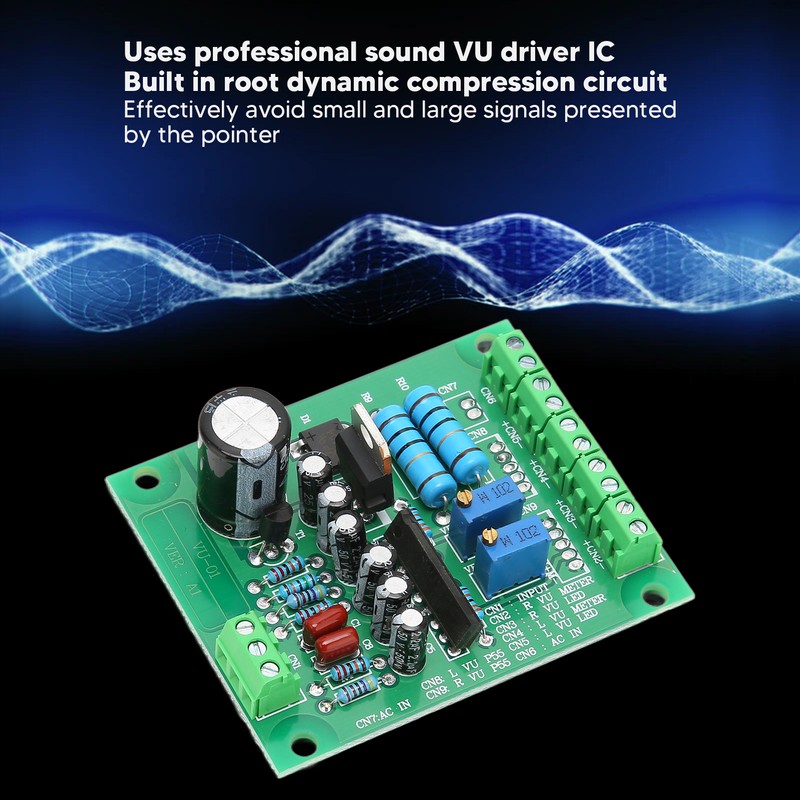 VU Driver Board Professional Mute Function Firm Stereo VU Driver