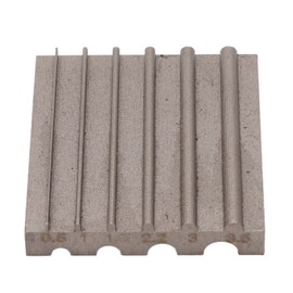 Edge Skiving Grinding Tool DIY Steel Material 6mm Wide Shovel Leather Edge Sharpener for Leathercraft Project Grey Round Slot
