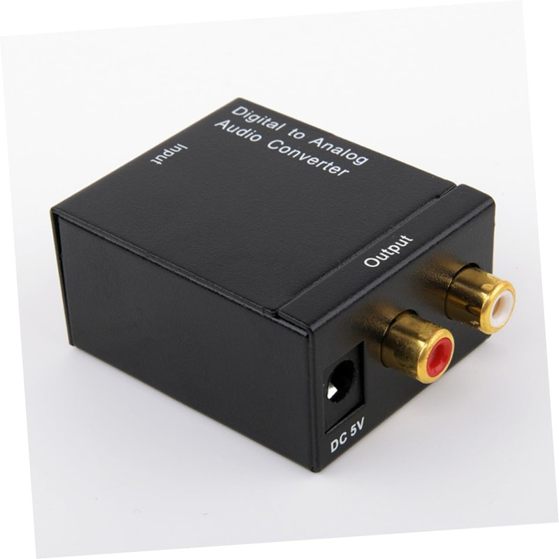 jojofuny 2pcs Digital to Analog Audio Converter Compact Optical to
