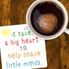 Drinks Coaster Mat for Teacher. It Takes a Big Heart
