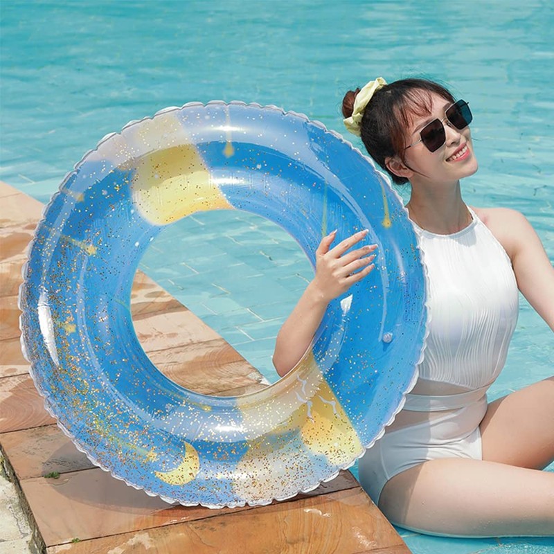 Float Ring for Adults, Exhilarating Float, O-Shaped, Swimming, Beach, Pool,