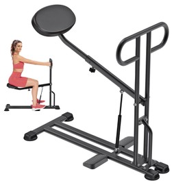 Kipika Squat Machine - Home Gym Workout Equipment for Total-Body Fitness - Low Impact Glute Leg Cardio Trainer with Ergonomic Multi-Grip Handle - 7 Position Seat Adjustment Durable Steel Construction
