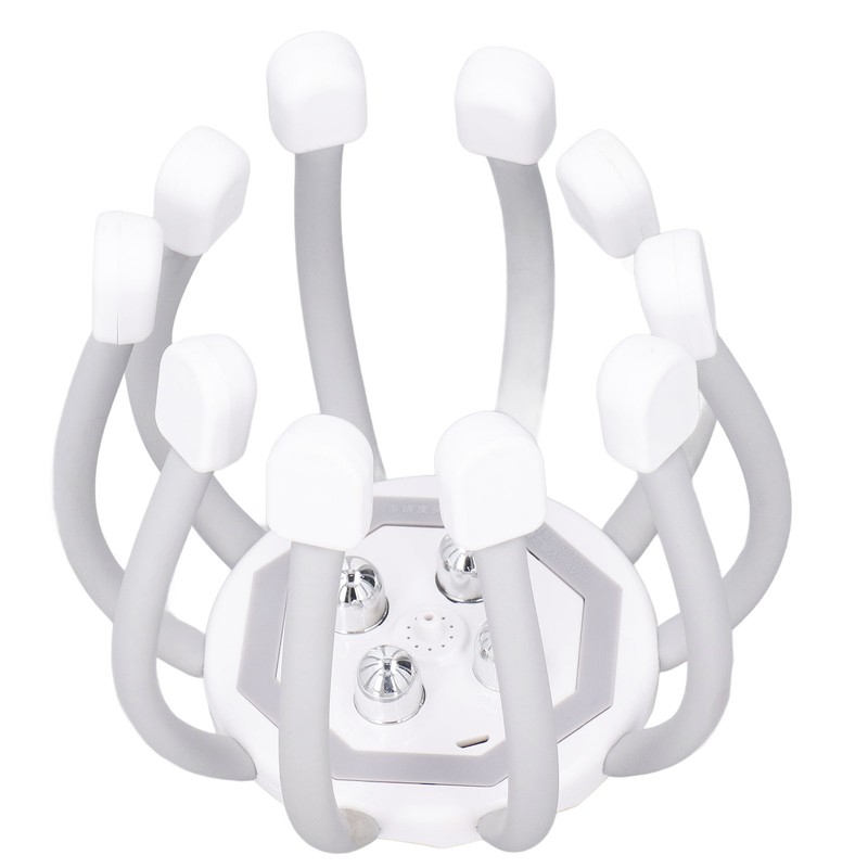 Electric Claw Head Massager with Heating 4 Modes Red LED