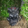 Gargiggles Father Boris Gargoyle Solar Light Up Eyed Garden and