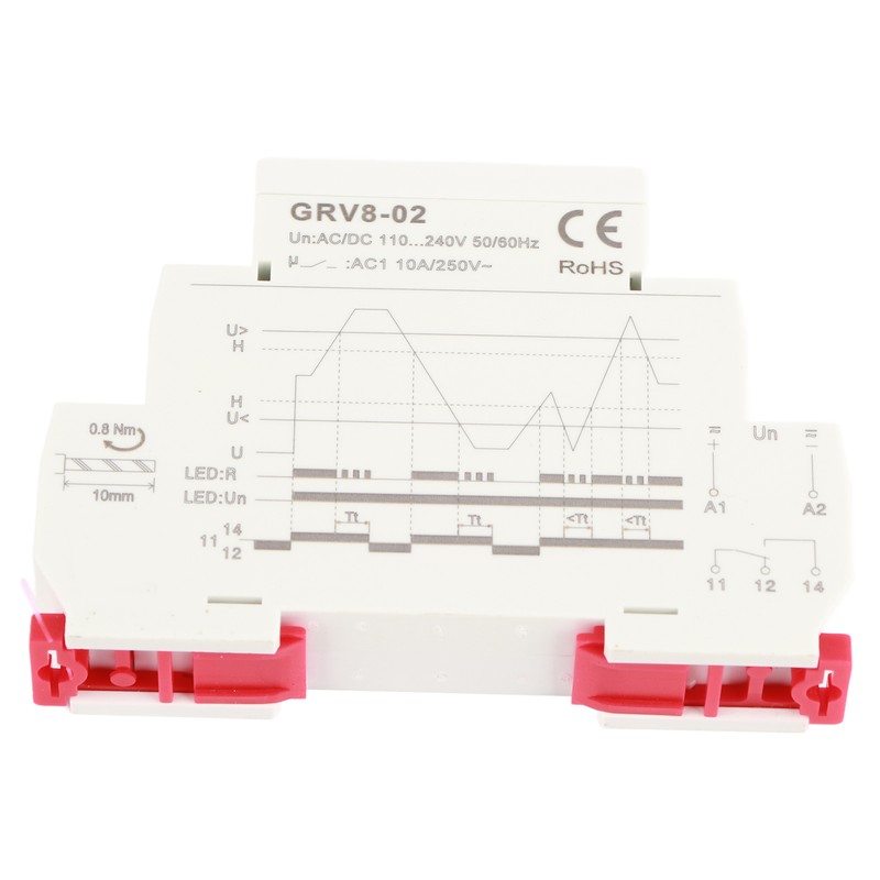 GRV8-02 Single phase Voltage Control Monitoring Relay Over Voltage Protection
