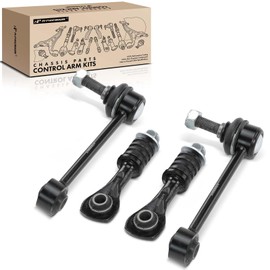 A-Premium Set of 4, Front & Rear Sway Bar Links Kit Stabilizer Bar Links, Compatible with Jaguar XJ8 1999-2003, XJR 1999-2003, XKR 2000-2002, Vanden Plas 1999-2003