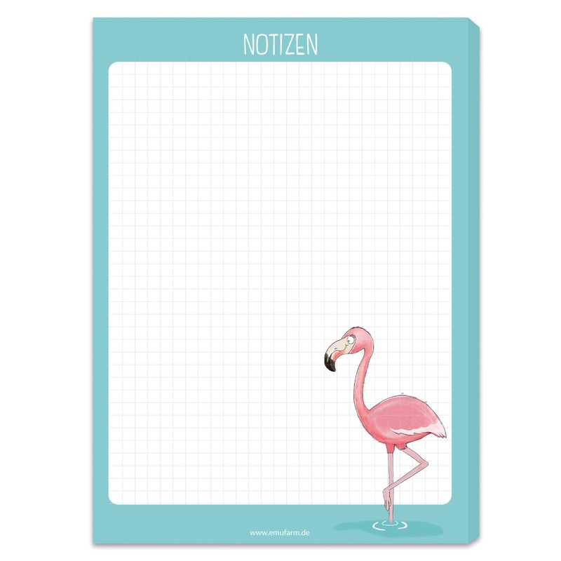 6 notepads DIN A6 with 50 sheets printed on one