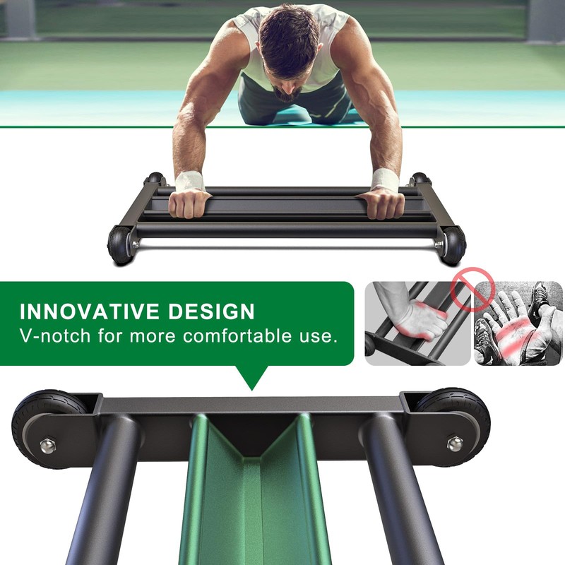 Lifeswell Glute Ham Glider, Multi-Functional Hamstring Roller with Smooth Wheels,