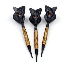 CUESOUL Robbie 'Kong' Green 20 g 90% Tungsten Soft Tip Dart Set, Gold Titanium Nitride Coating (CSDP-BS004-20RJT)