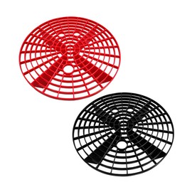 Sylvil 2 PCS Car Wash Bucket Insert, Dirt Guard Bucket Insert Helps Remove Dirt Debris Washing Kit, Detail Grit Trap Filter Cleaning Tool Fits 3-5 Gallon Bucket, Car Accessories （Black+Red）