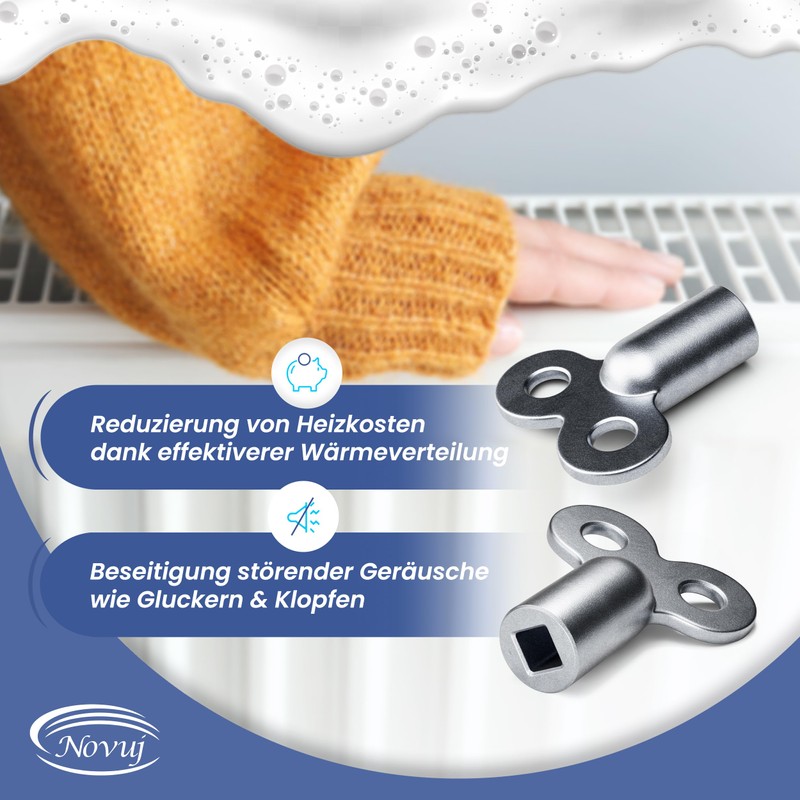 Novuj - Radiator Brush 120 cm Professional Set [Includes 2