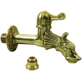 L'Artistica 77432-10 Brass Dragon Head Fountain Tap, 1/2 inch
