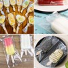 OFKPO 100 Ice Lolly Bags and Sticks, with 150 Twist