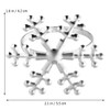 VALICLUD 6Pcs Christmas Snowflake Napkin Rings Serviette Holder Napkin Buckle