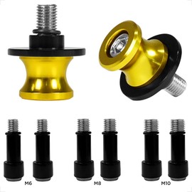Bobbins Universal CNC Aluminium Stand Mount Yellow M6 x 1 mm, M8 x 1.25 mm, M10 x 1.25 mm