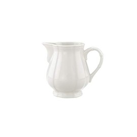 Villeroy und Boch Manoir Milchkännchen, 250 ml, Höhe: 9,1 cm, Premium Porzellan, Weiß