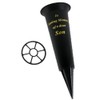 Black In Loving Memory Son Spiked Memorial Grave Flower Vase