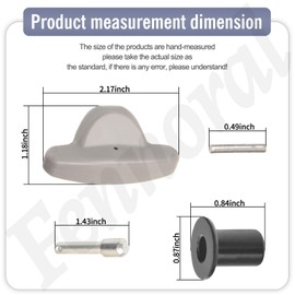 2 Pack 06530-VL0-315ZA Handle Adjuster Kit for Hon-da Self Propelled 21" 22" Mower, Fits Model HRX2175VKA HRR2168VKA, Replaces 06530-VL0-305