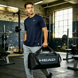 HEAD Bolsa de tenis impermeable de 45 l para hombre, bolsa deportiva de gimnasio de gran capacidad con compartimento para zapatos, bolsa de lona cruzada ligera para negocios, entrenamiento, fitness, f