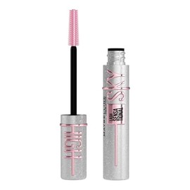 MAYBELLINE Mascara de pestañas Sky High Lavable Tono Space Diamond, 7.2ml - Efecto Glitter, brinda alargamiento y volumen definido, fórmula con extracto de bambú, levanta las pestañas desde la raíz, no deja grumos