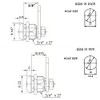 Homak Replacement Lock - Tubular Cam Lock 2 Keys Each