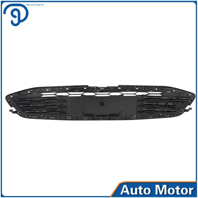 labwork Front Bumper Upper & Lower Grille Chrome & Black