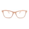 SA106 Womens Horn Rim Rectangular Bi-focal Reading Glasses +2.75 Beige