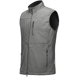 Outdoor Ventures Men's Running Vest Outerwear, Lightweight Fleece-Lined Softshell Sleeveless Jacket for Golf