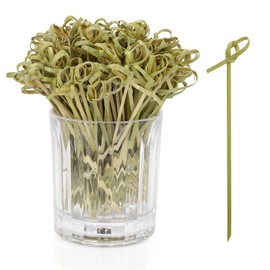 Cocktail Toothpicks For Appetizers 200pcs 4.9" Bamboo Toothpicks Fancy Toothpicks For Appetizers Cocktail Picks For Drinks Appetizer Skewers Charcuterie Accessories Cocktail Garnish Charcuterie Cups