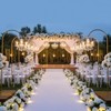 Heavy Duty Half Wedding Arch Stand Versatile Adjustable 5.6-7.6FT Hook