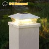 APONUO Solar Post Lights Outdoor, 2 Lighting Modes 16 LEDs