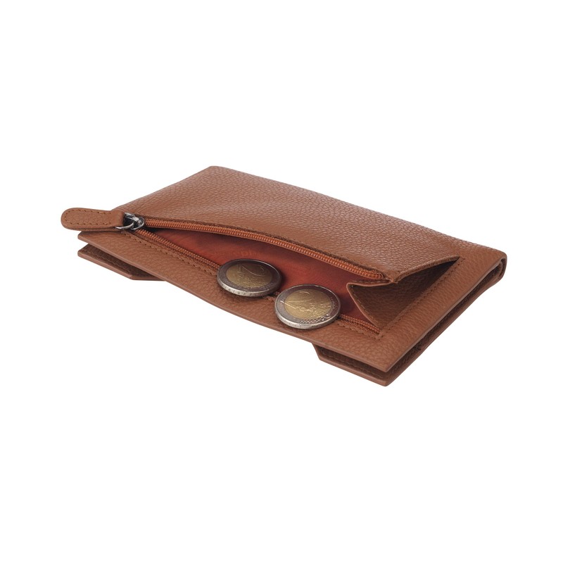 Josephine Osthoff Hamburg Flat Wallet Genuine Leather with RFID Protection,