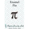 Clayton Jewelry Labs Pi Math Symbol Enamel Pin (Silver Metal)