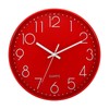 PATIKIL 12 Inch Wall Clock, Battery Operated Silent Non-Ticking Round