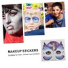VICASKY 15PCS Glitter Face Stickers for Cute Cartoon Animal Decals