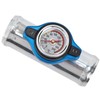 38mm/1.5in Inline Radiator Hose Filler Aluminum With Temperature Gauge for