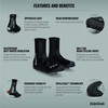 GripGrab Arctic Waterproof Deep Winter Road Cycling Shoe Covers Fleece
