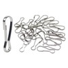 Bxian 100PCS 25mm Silver 304 Stainless Steel Metal Spring Hook