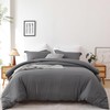 Soft Breathable Duvet Cover Twin Size - Luxury 100% Washed