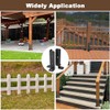 4 Pcs Adjustable Deck Post Anchor Brackets Kit - Fit