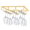 MOCOUM Under Cabinet Stemware Rack - Wire Wine Glass Holder