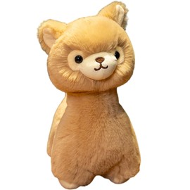 COSGOO 9 Inch Fuzzy Alpaca Stuffed Animals Llama Soft Plush Toys Stuffed Llama Plushies Animal Fluffy Alpaca Plush Doll Gift for Kids & Lovers in Birthday, Valentine's Day...