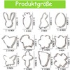 Pack of 12 Easter Cookie Cutters, Cookie Cutter Set for