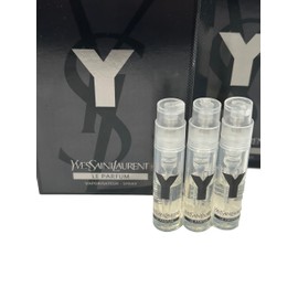 Yves Saint Laurent YSL Y Men Sample Perfume LE PARFUM Spray Trial Size Partially Filled Vials 1.2 ml / 0.04 fl oz (set of 3)