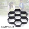 Skelang Hexagon Pavement Mold, 11.4"×11"×1.7" Reusable Walk Path Maker, Concrete