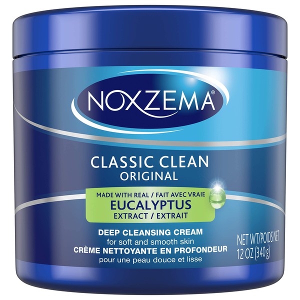 Noxzema Classic Clean Cleanser Original Deep Cleansing, Eucalyptus,Original - 12 Oz (Pack of 6)