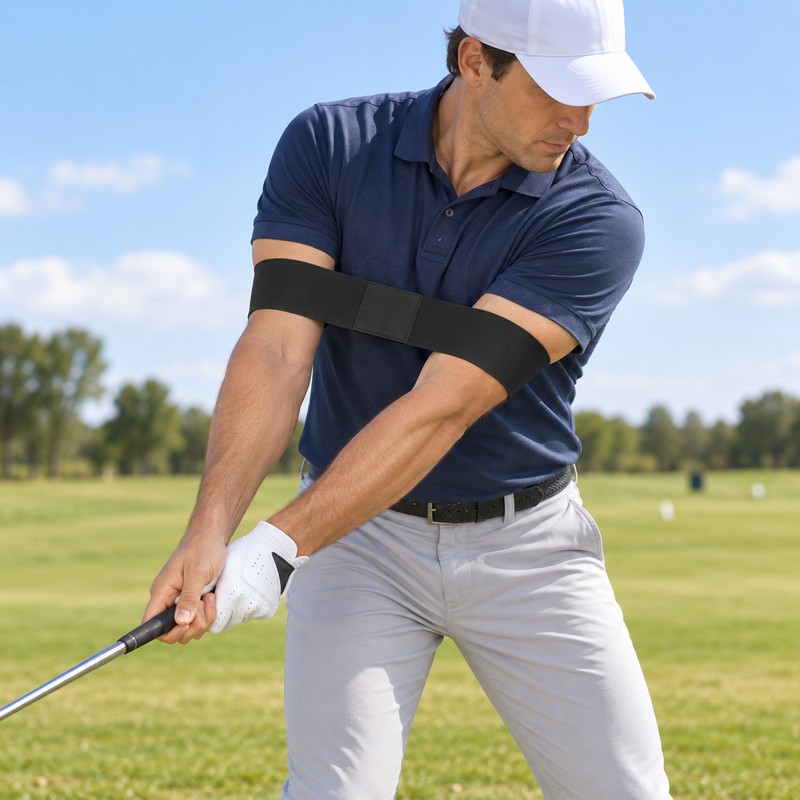 Golf Swing Trainer Band for Practice – Elastic Arm &